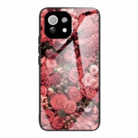 Cover Xiaomi Mi 11 Lite 4G / 5G / 5G NE Vetro Temperato Rose Flowers