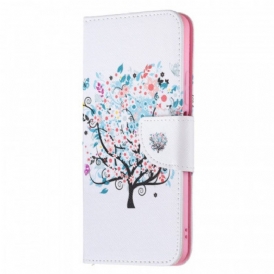 Custodia in pelle Xiaomi Mi 11 Lite 4G / 5G / 5G NE Albero Fiorito