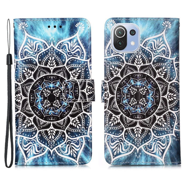 Custodia in pelle Xiaomi Mi 11 Lite 4G / 5G / 5G NE Mandala Nel Cielo