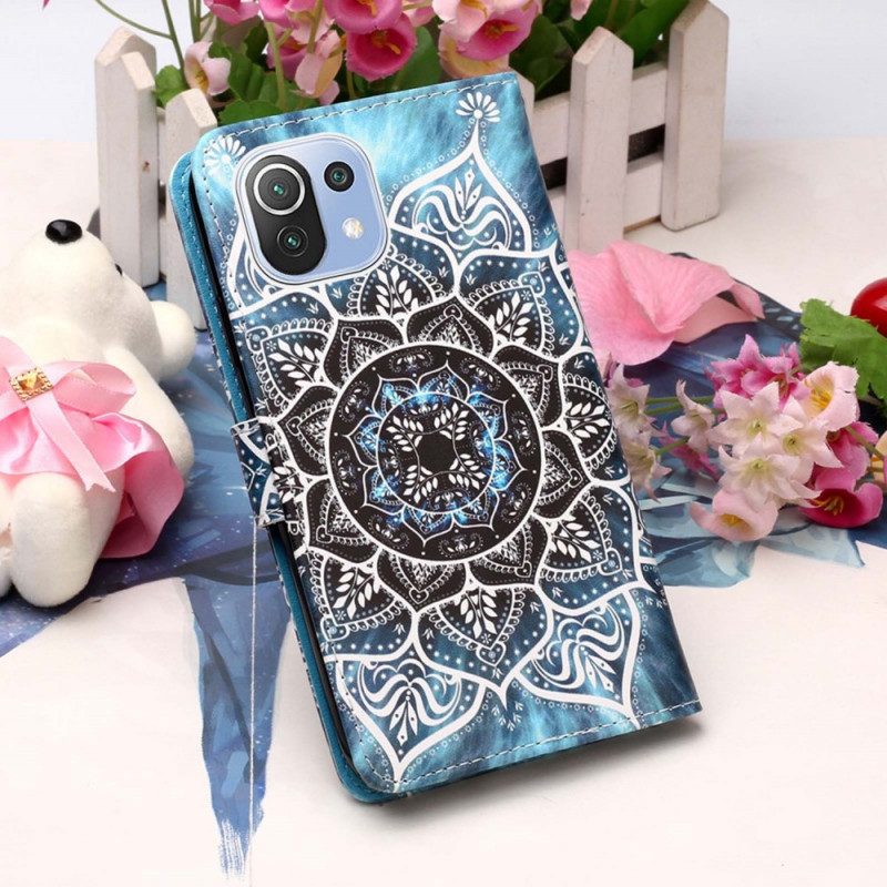 Custodia in pelle Xiaomi Mi 11 Lite 4G / 5G / 5G NE Mandala Nel Cielo