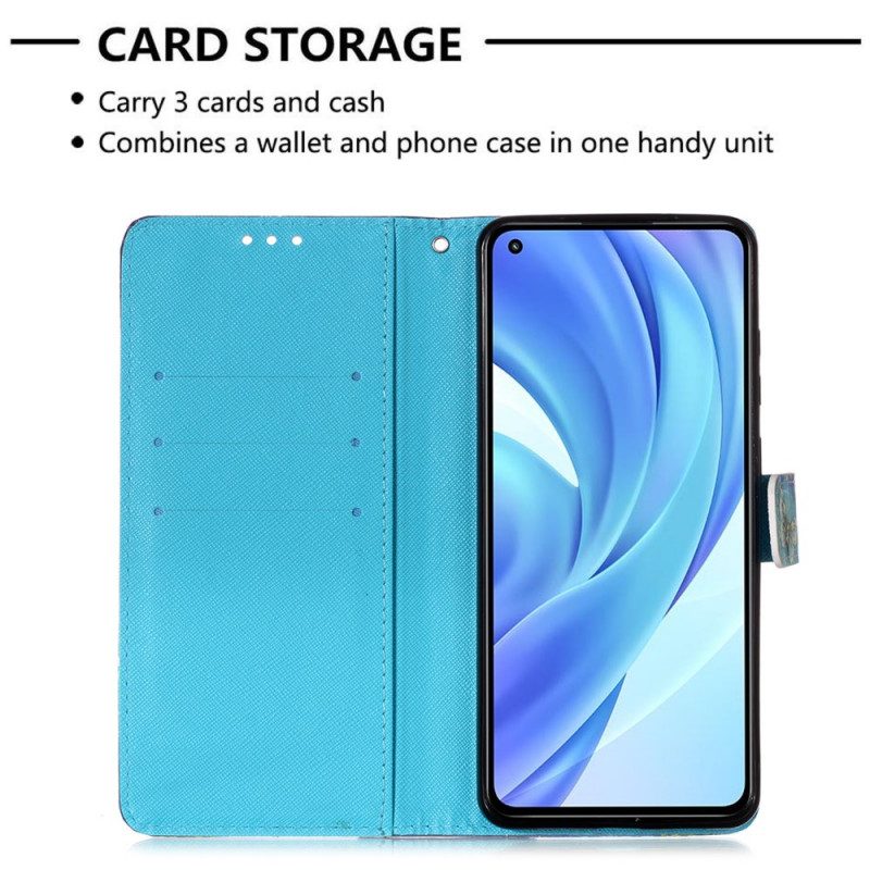 Folio Cover Xiaomi Mi 11 Lite 4G / 5G / 5G NE Acchiappasogni Ad Acquerello