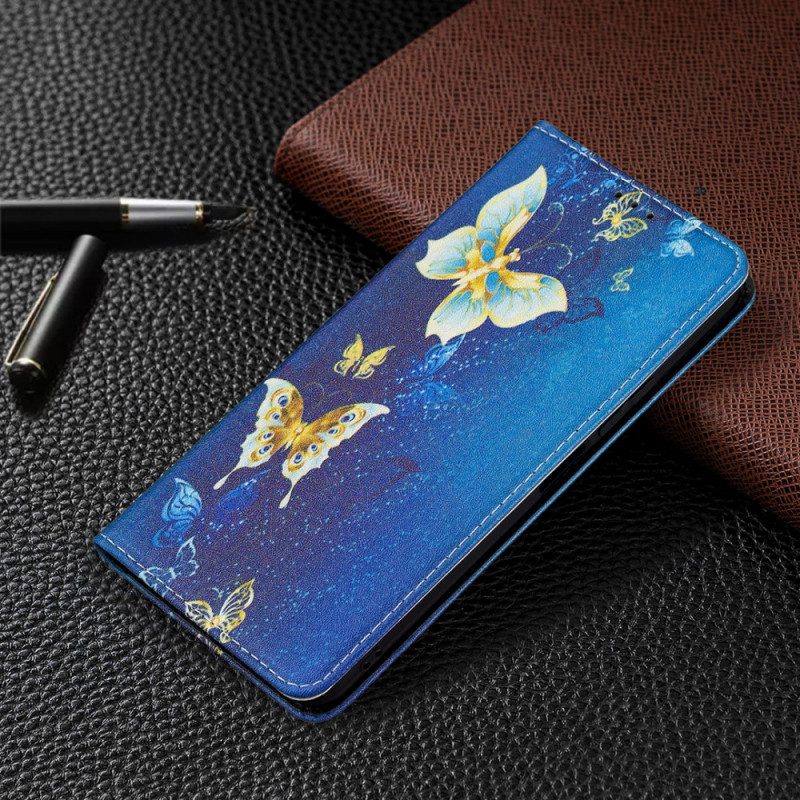 Folio Cover Xiaomi Mi 11 Lite 4G / 5G / 5G NE Custodia in pelle Farfalle