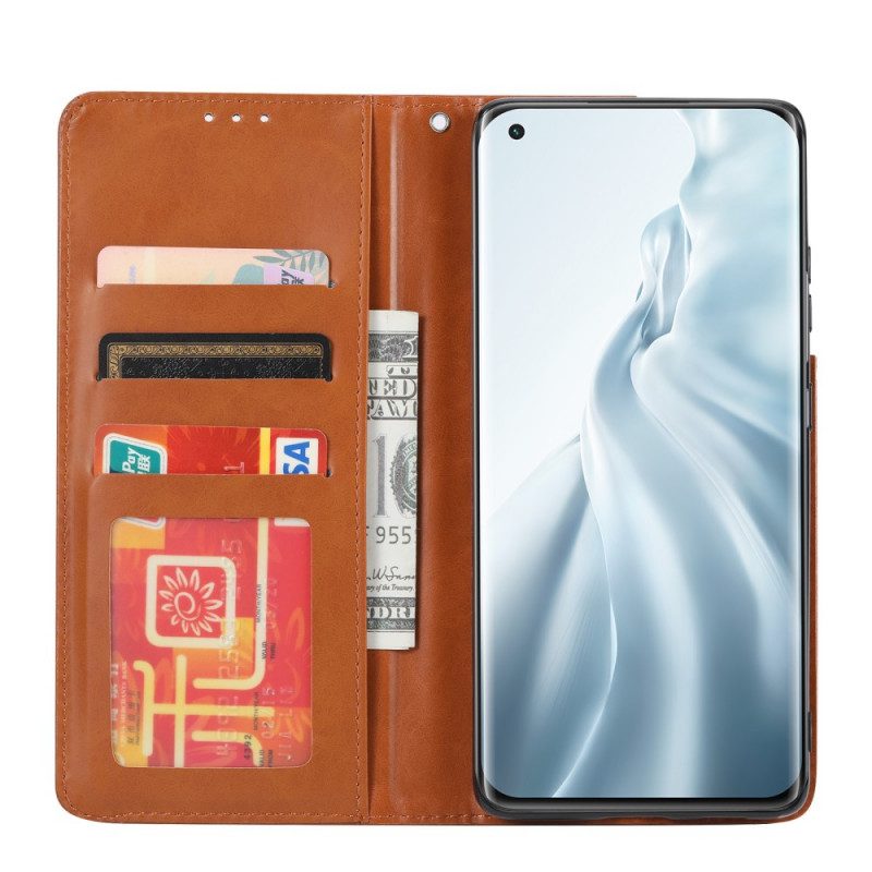 Folio Cover Xiaomi Mi 11 Lite 4G / 5G / 5G NE Custodia in pelle Portacarte In Ecopelle