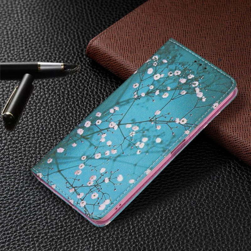 Folio Cover Xiaomi Mi 11 Lite 4G / 5G / 5G NE Custodia in pelle Rami Fioriti