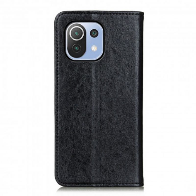 Folio Cover Xiaomi Mi 11 Lite 4G / 5G / 5G NE Custodia in pelle Struttura In Pelle