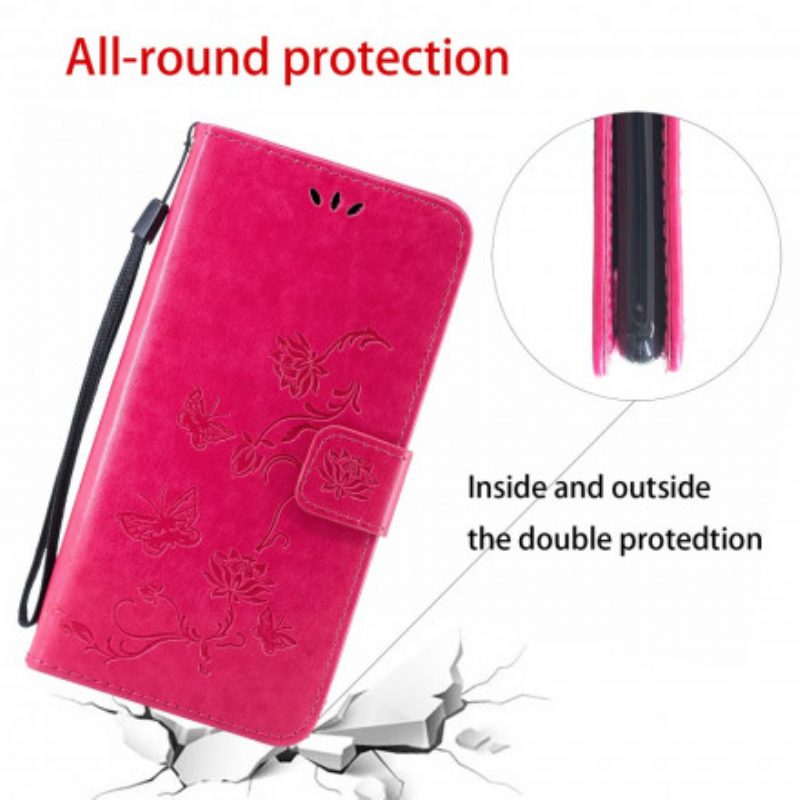 Folio Cover Xiaomi Mi 11 Lite 4G / 5G / 5G NE Farfalle E Fiori