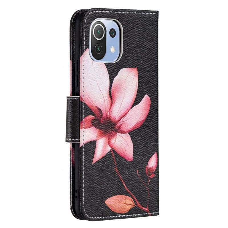 Folio Cover Xiaomi Mi 11 Lite 4G / 5G / 5G NE Fiore Rosa