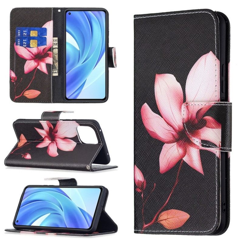 Folio Cover Xiaomi Mi 11 Lite 4G / 5G / 5G NE Fiore Rosa