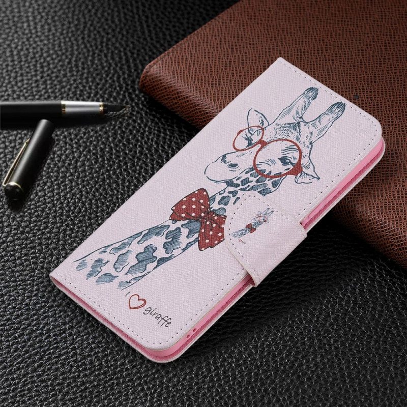 Folio Cover Xiaomi Mi 11 Lite 4G / 5G / 5G NE Giraffa Intelligente