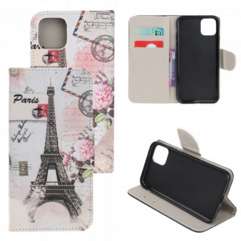 Folio Cover Xiaomi Mi 11 Lite 4G / 5G / 5G NE Retrò Torre Eiffel