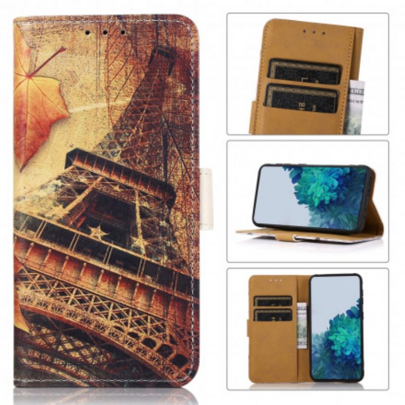 Folio Cover Xiaomi Mi 11 Lite 4G / 5G / 5G NE Torre Eiffel In Autunno