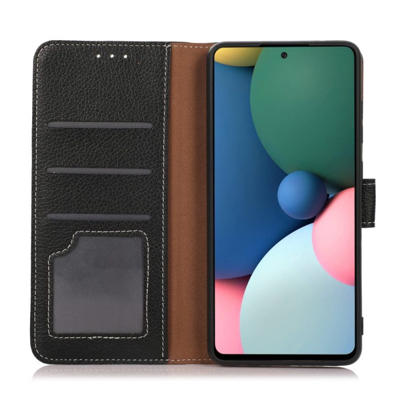 Folio Cover Xiaomi Mi 11 Lite 4G / 5G / 5G NE Trama Di Litchi