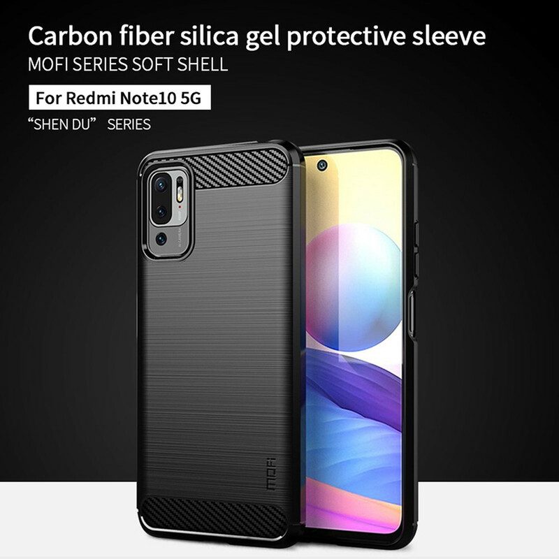 Cover Poco M3 Pro 5G Fibra Di Carbonio Spazzolata Mofi