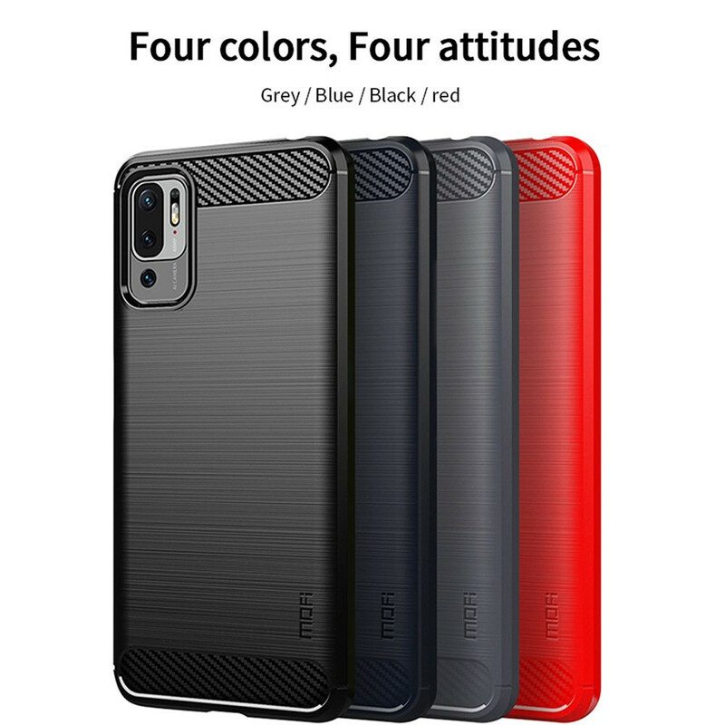 Cover Poco M3 Pro 5G Fibra Di Carbonio Spazzolata Mofi