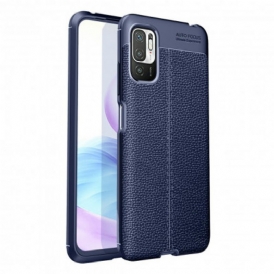 Cover Poco M3 Pro 5G Linea Litchi Double Effetto Pelle