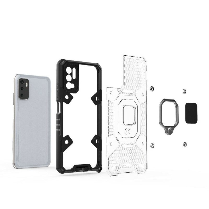 Cover Poco M3 Pro 5G Nido D'ape Con Anello