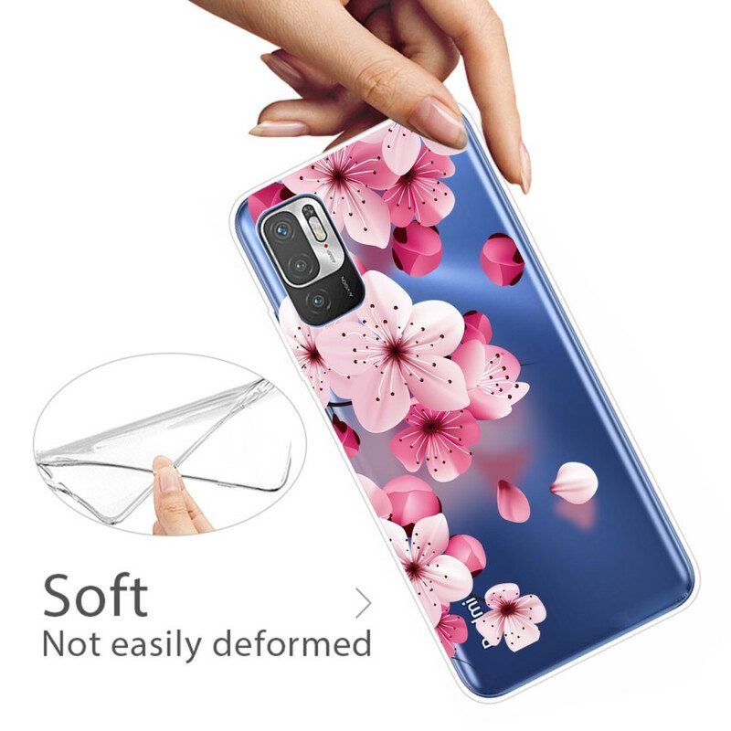 Cover Poco M3 Pro 5G Piccoli Fiori Rosa