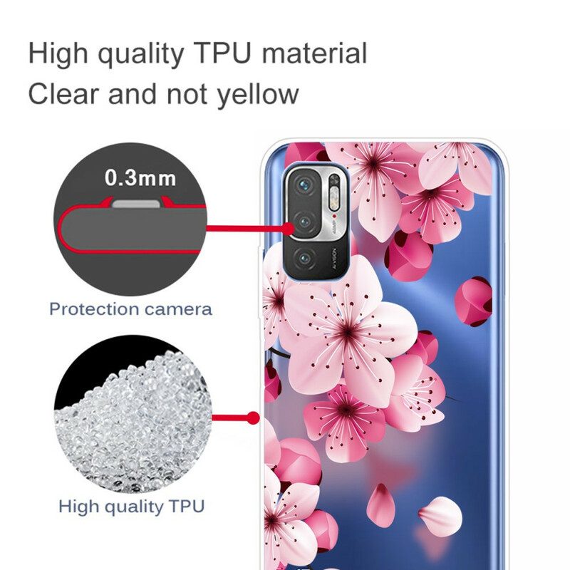 Cover Poco M3 Pro 5G Piccoli Fiori Rosa