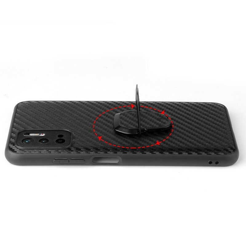 Cover Poco M3 Pro 5G Supporto Per Anello Leopardato