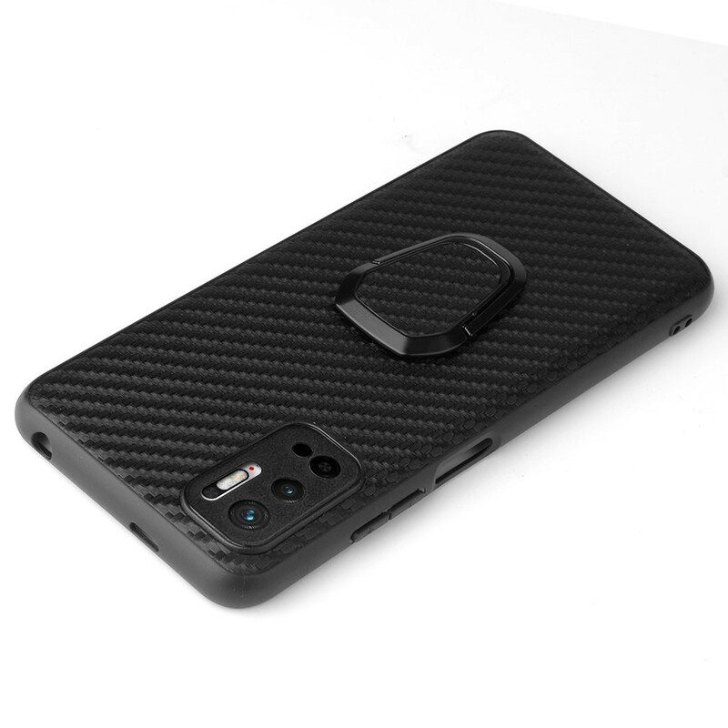 Cover Poco M3 Pro 5G Supporto Per Anello Leopardato