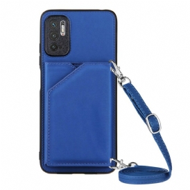 Cover Poco M3 Pro 5G Tracolla Portacarte