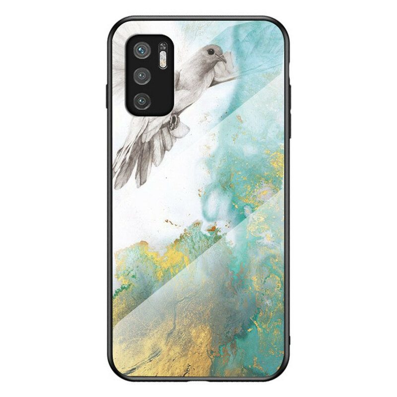 Cover Poco M3 Pro 5G Vetro Temperato Colori Marmo