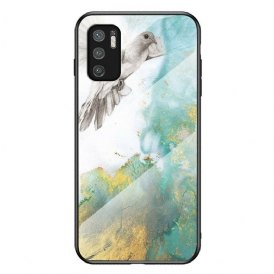 Cover Poco M3 Pro 5G Vetro Temperato Colori Marmo