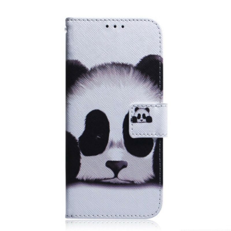 Custodia in pelle Poco M3 Pro 5G Faccia Da Panda