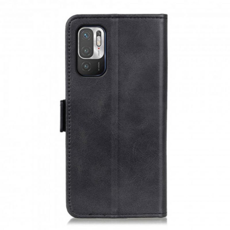 Custodia in pelle Poco M3 Pro 5G Folio Cover Doppio Lembo