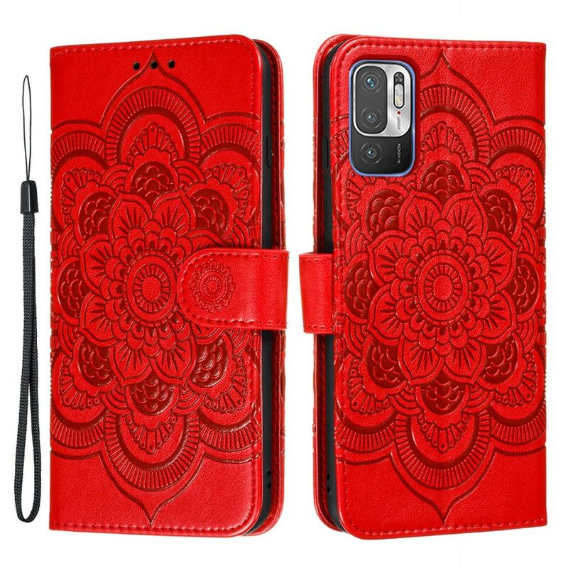 Custodia in pelle Poco M3 Pro 5G Mandala Completo