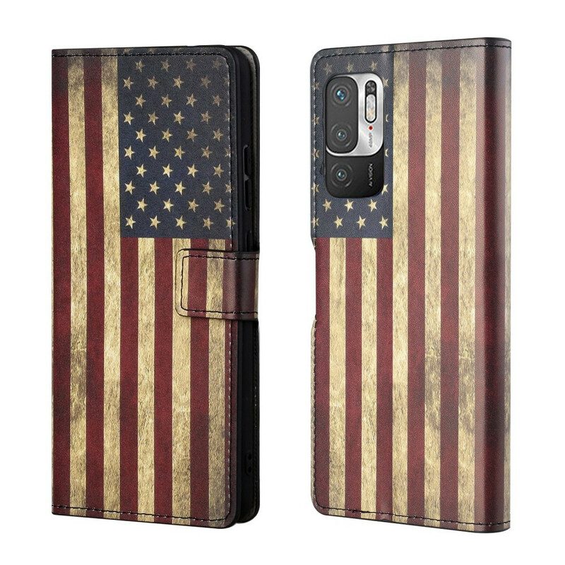 Folio Cover Poco M3 Pro 5G Bandiera Americana