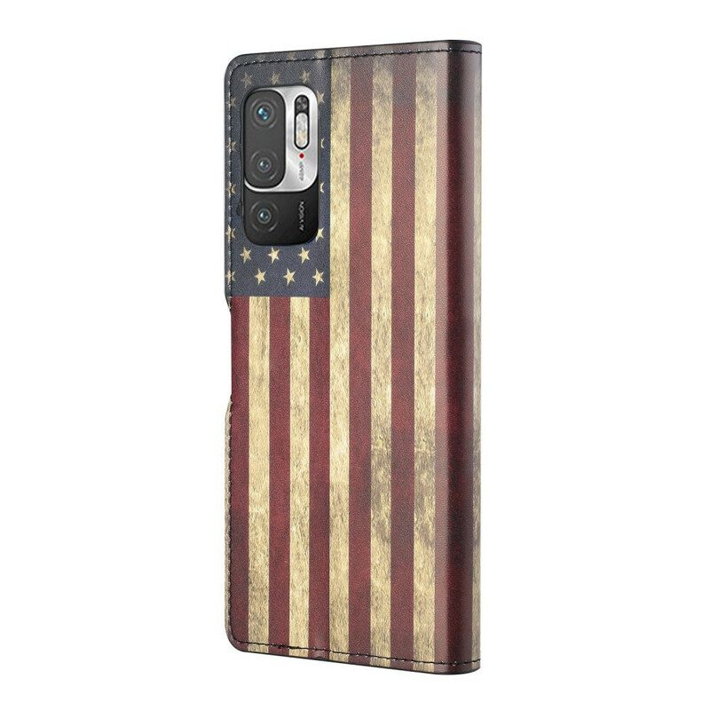 Folio Cover Poco M3 Pro 5G Bandiera Americana