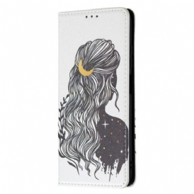 Folio Cover Poco M3 Pro 5G Custodia in pelle Bei Capelli