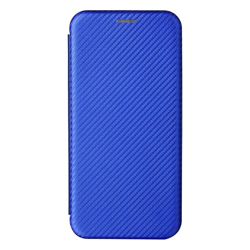 Folio Cover Poco M3 Pro 5G Custodia in pelle Fibra Di Carbonio Colorata