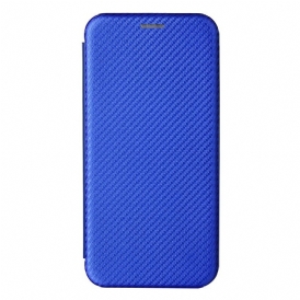 Folio Cover Poco M3 Pro 5G Custodia in pelle Fibra Di Carbonio Colorata