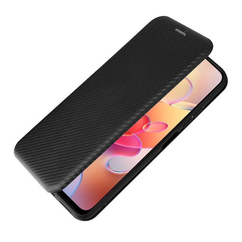 Folio Cover Poco M3 Pro 5G Custodia in pelle Fibra Di Carbonio Colorata