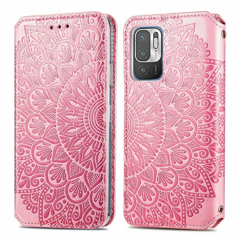 Folio Cover Poco M3 Pro 5G Custodia in pelle Mandala