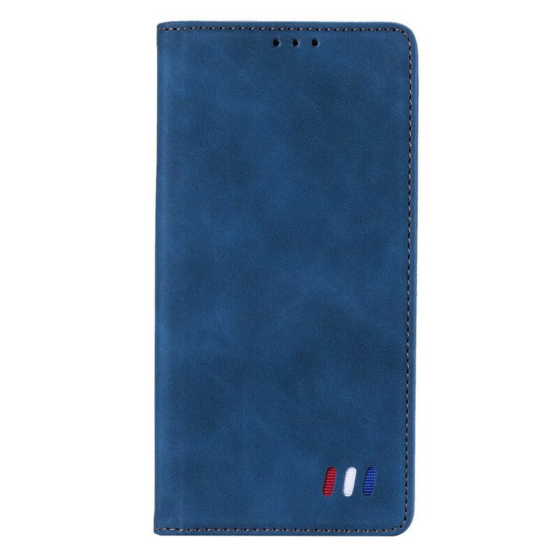 Folio Cover Poco M3 Pro 5G Custodia in pelle Stile In Pelle Tricolore