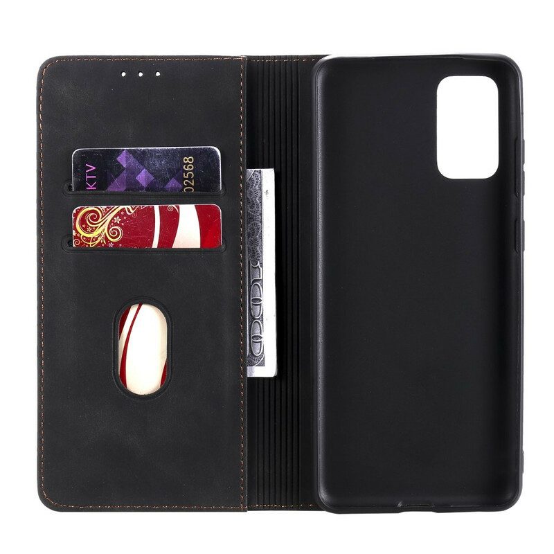 Folio Cover Poco M3 Pro 5G Custodia in pelle Stile In Pelle Tricolore