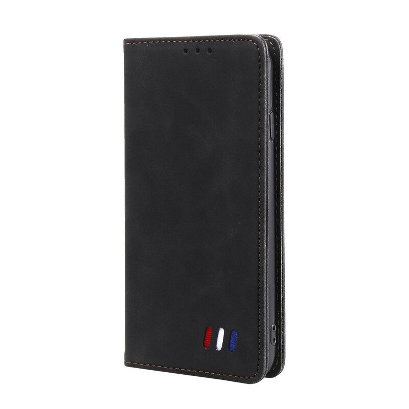 Folio Cover Poco M3 Pro 5G Custodia in pelle Stile In Pelle Tricolore