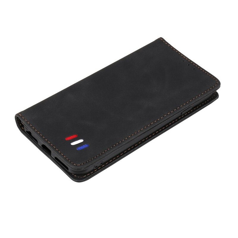 Folio Cover Poco M3 Pro 5G Custodia in pelle Stile In Pelle Tricolore