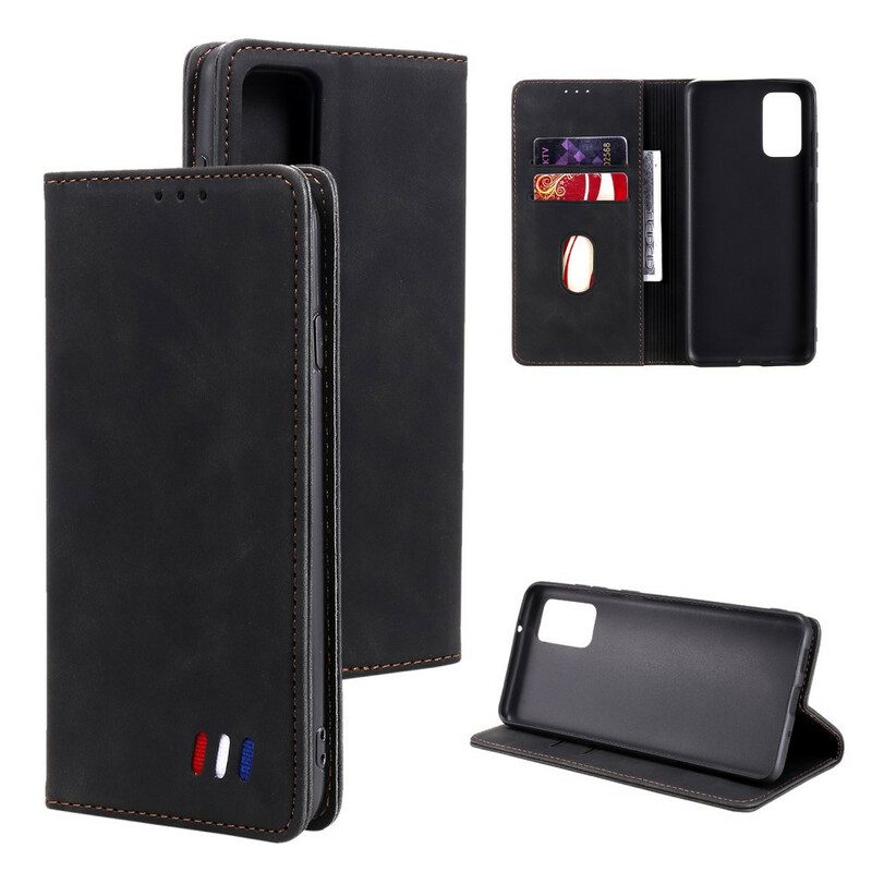 Folio Cover Poco M3 Pro 5G Custodia in pelle Stile In Pelle Tricolore