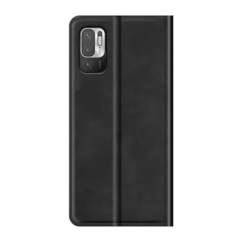 Folio Cover Poco M3 Pro 5G Custodia in pelle Tocco Setoso