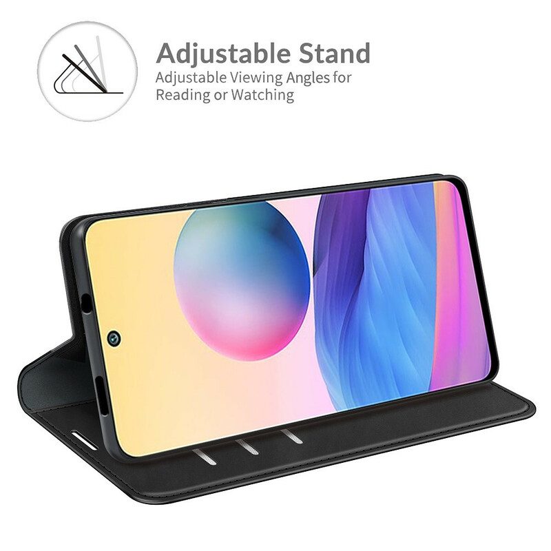 Folio Cover Poco M3 Pro 5G Custodia in pelle Tocco Setoso