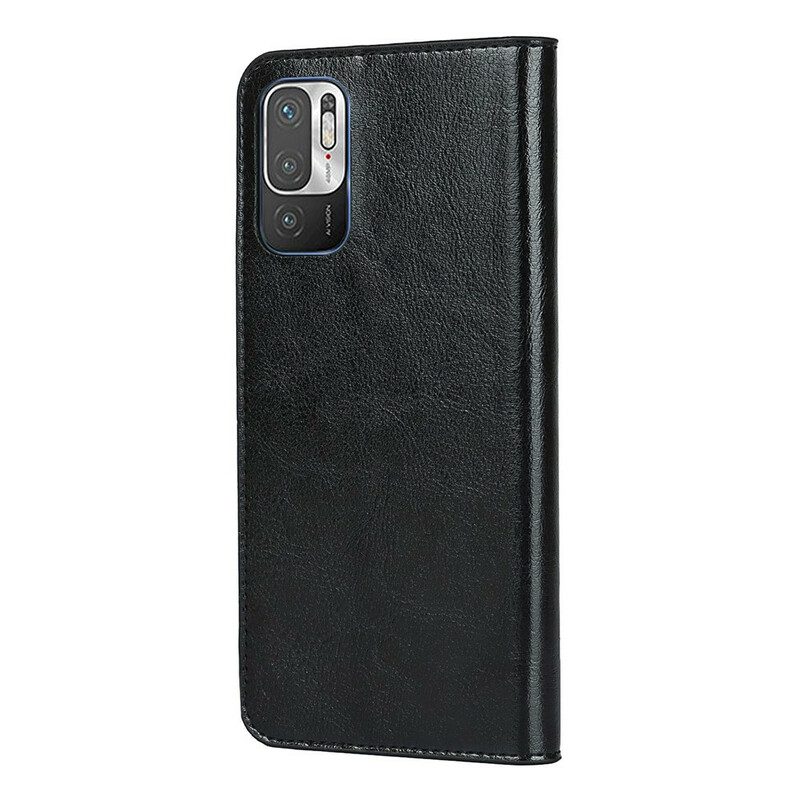 Folio Cover Poco M3 Pro 5G Custodia in pelle Pelle Vera