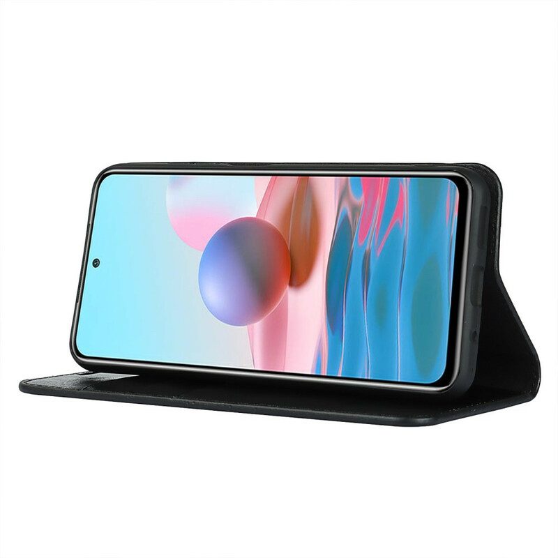 Folio Cover Poco M3 Pro 5G Custodia in pelle Pelle Vera