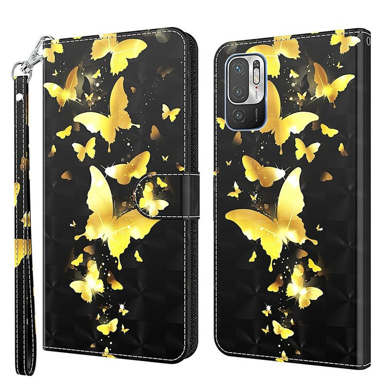 Folio Cover Poco M3 Pro 5G Farfalle Gialle