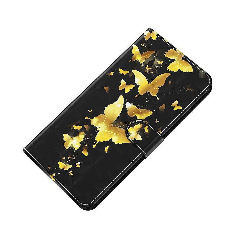 Folio Cover Poco M3 Pro 5G Farfalle Gialle