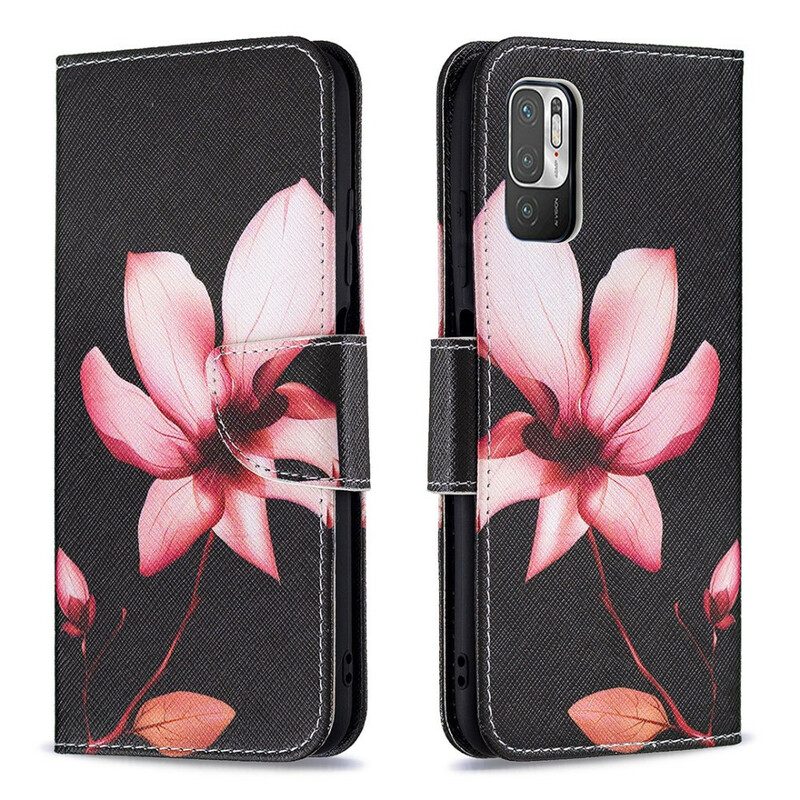 Folio Cover Poco M3 Pro 5G Fiore Rosa