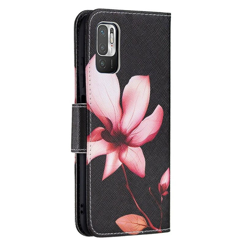 Folio Cover Poco M3 Pro 5G Fiore Rosa